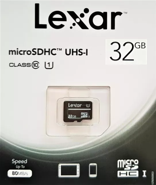 Lexar 32GB microSD SDHC UHS-1 class 10 microSDHC Karte 32GB Lexar microSDHC