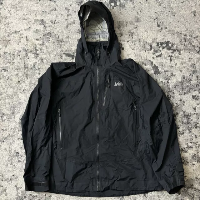 REI CO-OP GORETEX Windbreaker Rain Jacket Men’s Large Black $40.00 ...