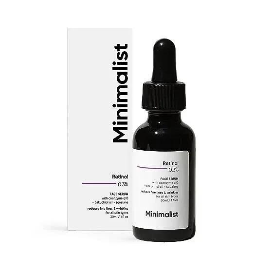 Minimalist 0.3% Retinol Face Serum For Anti Aging For Beginners | 30ml