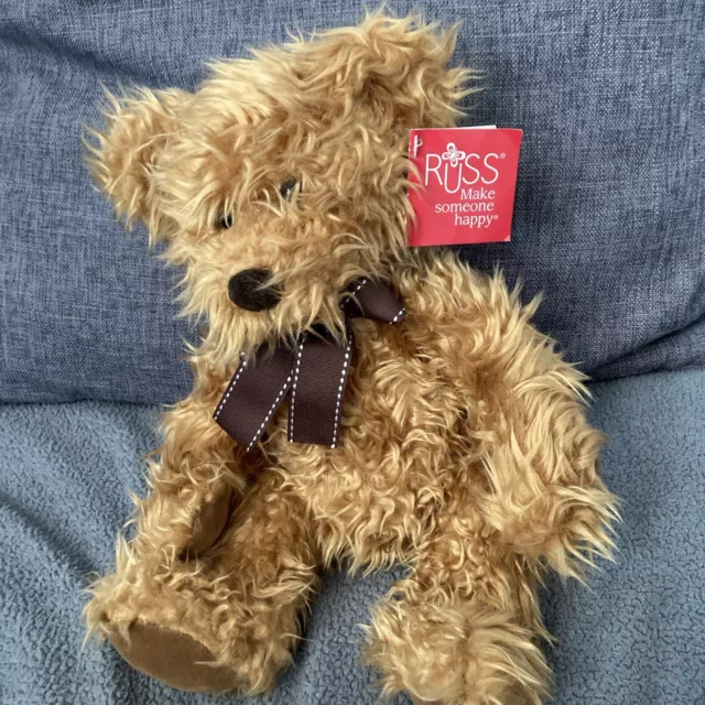 Russ Make Somebody Happy Saul NEW WITH TAGS Brown Teddy Bear 12’