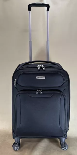 Samsonite Black 22” Carry-on Expandable Softside Spinner Suitcase Lightweight