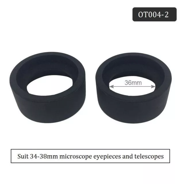 2PCS Inner Diameter Rubber Eye Guards For 34-37 mm Eyepiece Lens For Microscope