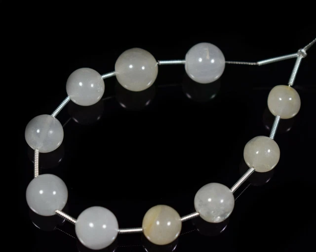 9-11MM A++ Genuine Golden Lase Agate Smooth Round Gemstone 6" Craft Making Beads
