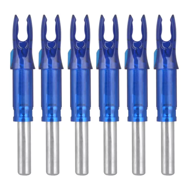 24PCS Blue LED Lighted Shooting Nocks Archery Arrows Arrow Nock Tail 6.2mm US 3