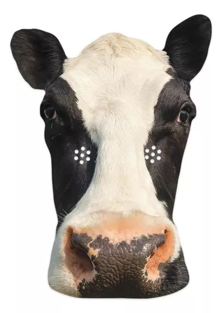 Vache Animal 2D Simple Carte Fête Masque - Campagne Ferme Bétail Monde Livre