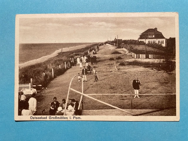 Alte AK von Ostseebad Großmöllen in Pommern, Mielno, Koszalin, gelaufen ca. 1930
