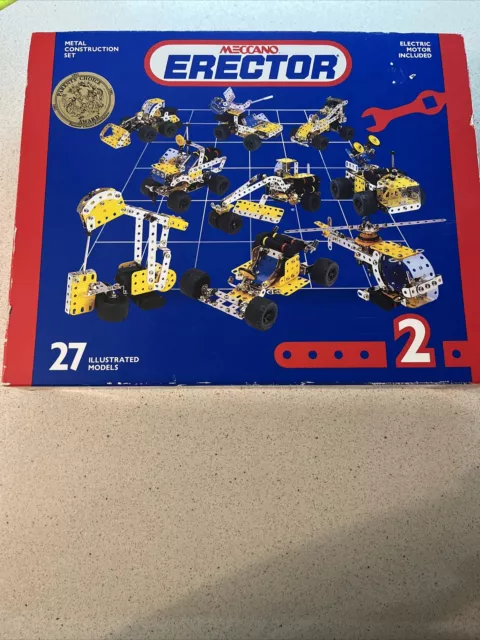 Meccano Erector Metal Construction Set #2 Model 030402  New In Box   Vintage