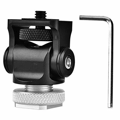 EBTOOLS 1/4 '' Vite Hot Shoe Mount Monitor Flash Microfono HolderCamera (K0M)