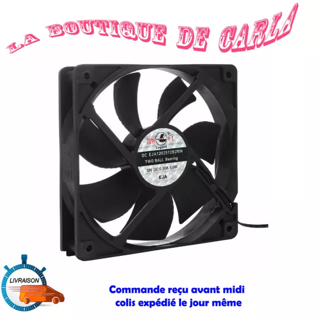 Ventilateur PC F12 Standard 120 mm 3000 RPM Boitier Refroidisseur Ordinateur RIG 2