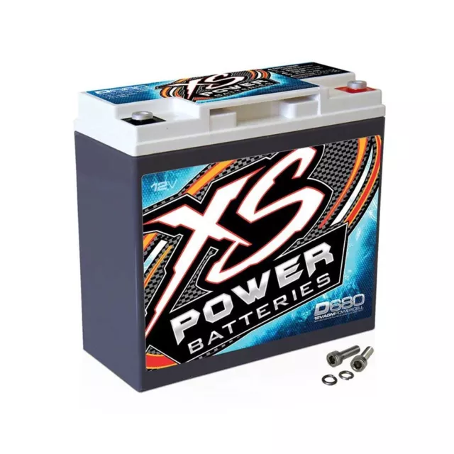 XS Power Batteries D680 12V AGM Battery Power Cell 1000 Max Amps / 20Ah