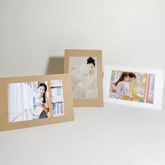 Paper picture frame for inserts, heavy cardboard - photo frame with easel