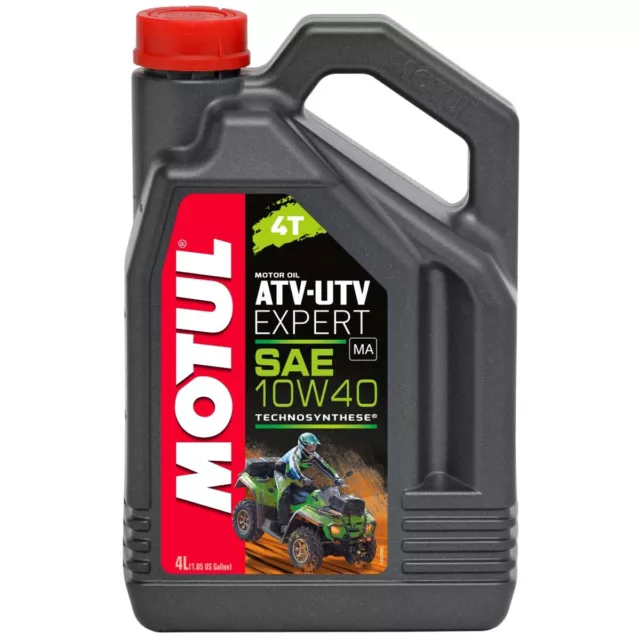 Huile Moteur MOTUL 105939 Atv Utv Expert 10W40 4T 4L Semisynt