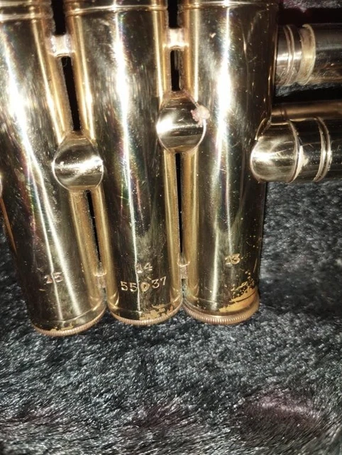 Ancienne Trompette 75 A Piston Henri Selmer Paris En Boite 7