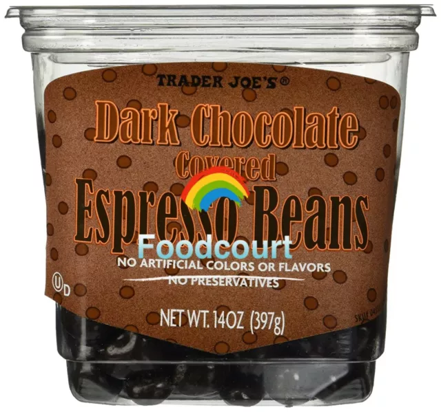 Trader Joe's Dark Chocolate Covered Espresso Beans 14 oz