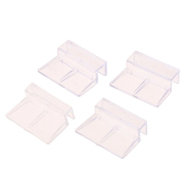 6PCS SET Aquarium Fish Tank Clear Clips Glass Cover Holder 8 mm