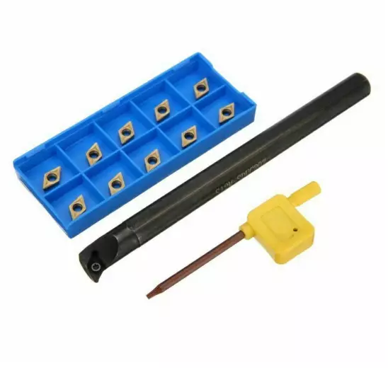 S12M-SDUCR07 12MMx150MM PER CNC UTENSILI DA TORNIO+DCMT0702 INSERTI +T8 WRENCH