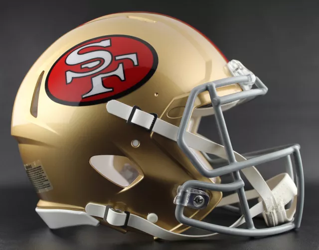 San Francisco 49ers Vintage Replica FullSize Throwback helmet and shadow  box new