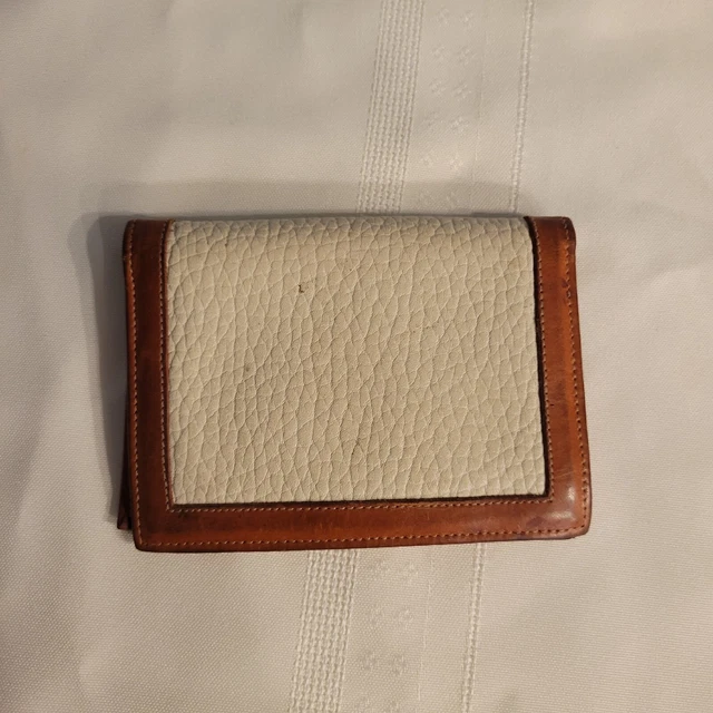 Vintage Dooney & Bourke Leather Picture Card Wallet