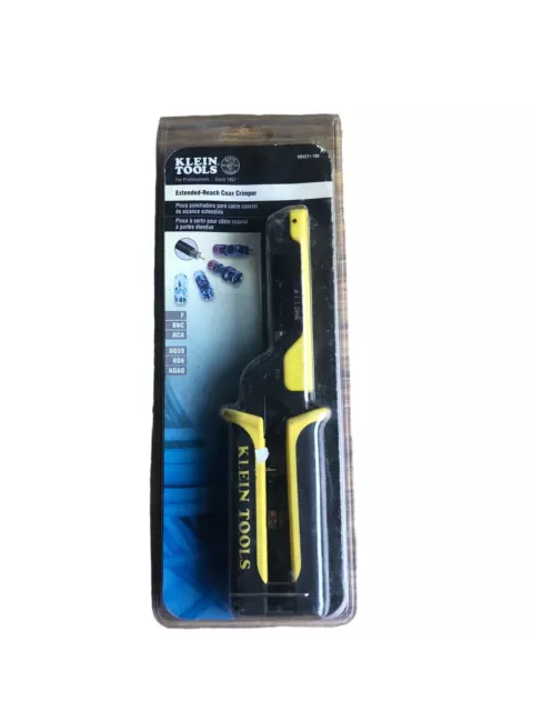 Klein Tools Extended-Reach Coax Crimper VDV211-100- In Original Package