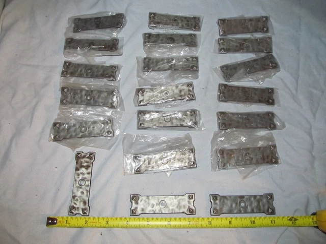 Vintage Metal Knob Back Plates 3 1/4 Inches 20 Rectangular Cabinet or Drawer