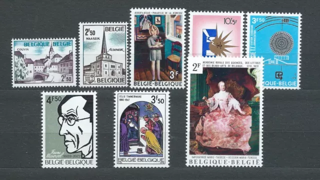 BELGIË BELGIQUE - 1972 YT 1636 à 1643 - TIMBRES NEUFS** MNH LUXE