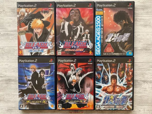 SONY PS2 Bleach & Hokuto no Ken Fist of the North Star 6games set from Japan