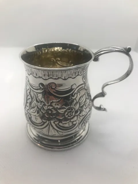 EXQUISITE GEORGE ll SILVER TANKARD - 285 years old, 1739 William Cole London