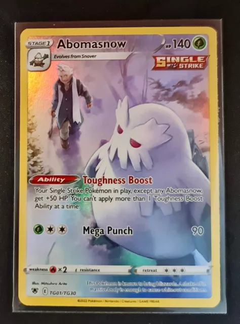 Pokemon Card Astral Radiance Trainer Gallery TG1/TG30 TG01/TG30 Abomasnow Holo R