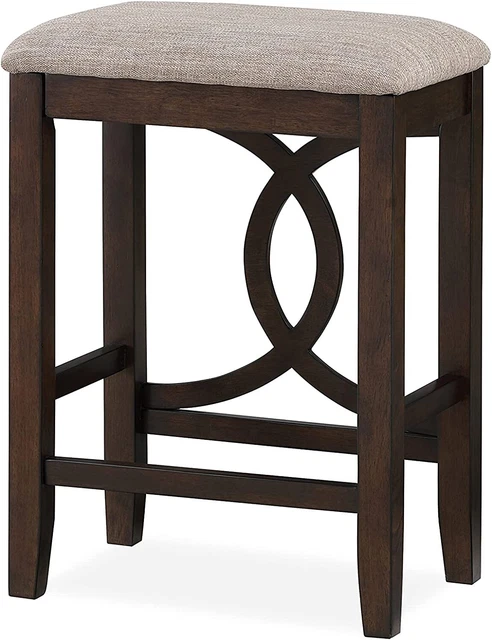 New Furniture Bella Solid Wood Counter Stools Set of 2 25.25" Cherry