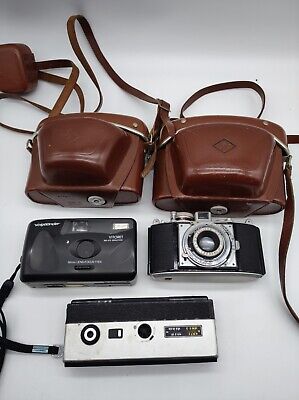#SE1208# Colección de cámara réflex analógica con bolsa y objetivo 5 unidades