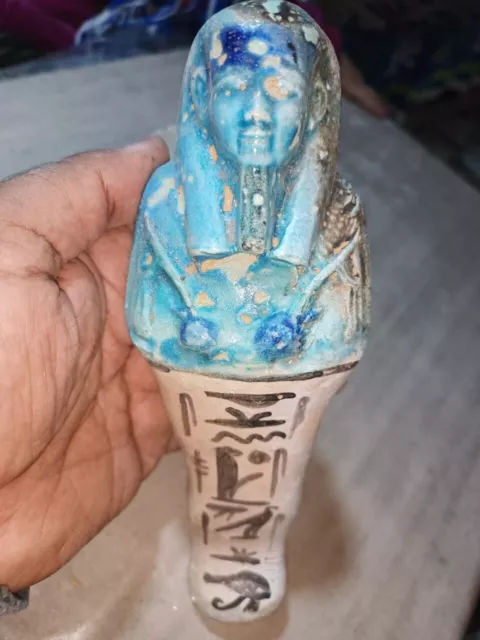 Rare Ancient Egyptian Antiques Statue Of The Priest Ushabti Ancient Egyptian Bc