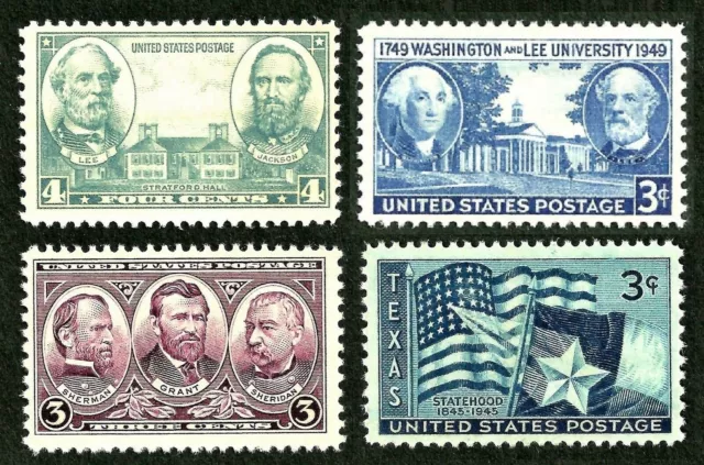 US Civil War confederate army generals Robert E Lee,Jackson, Grant... 1937 stamp