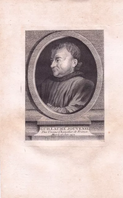 Portrait XVIIIe Guillaume Jouvenel des Ursins Parlement de Poitiers