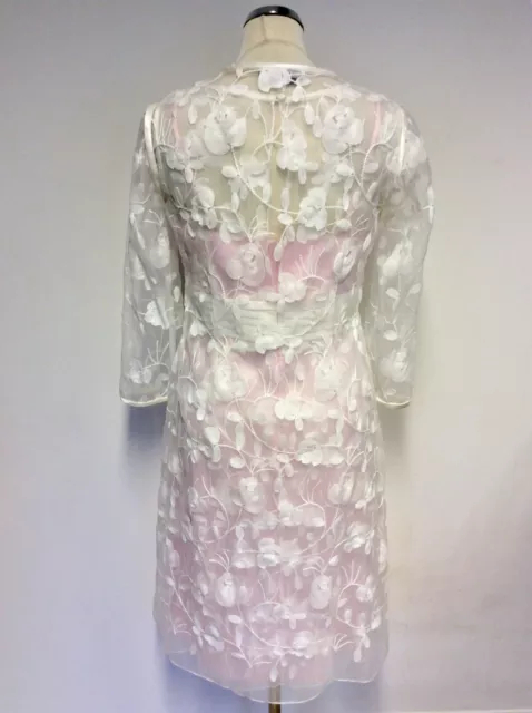 Abito E Cappotto Nuovo Con Etichette Di Veromia Rosa E Bianco Taglia 20 Pezzi £399 2