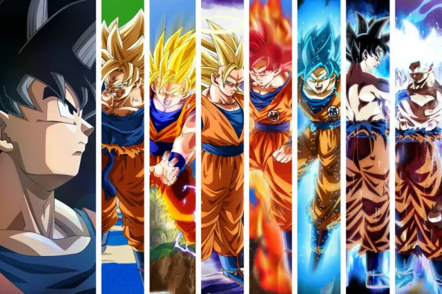 Dragon Ball Super Poster Goku Blue Kaioken 12inx18in Free Shipping