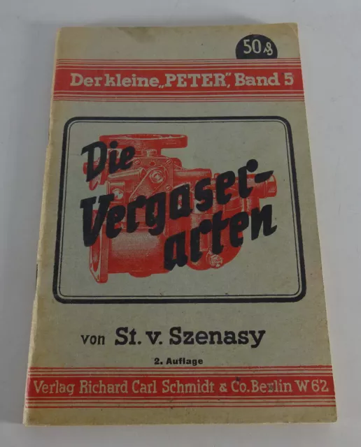 Handbuch Vergaser Pallas / Solex / Opel-Vergaser Deutsche Fahrzeuge von 1943