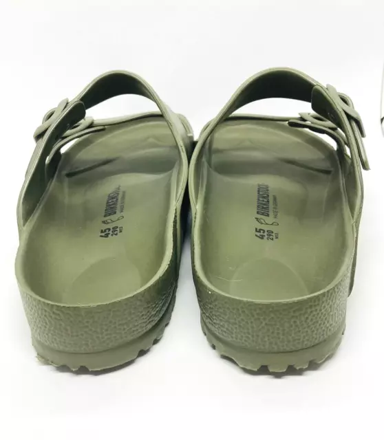 BIRKENSTOCK MEN ARIZONA EVA Green Buckle Slide Sandals Rubber Size 45 ...