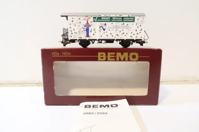 Bemo H0m 2282 134 Werbewagen „Waadt“ Gbk-v 5604 der RhB / in OVP