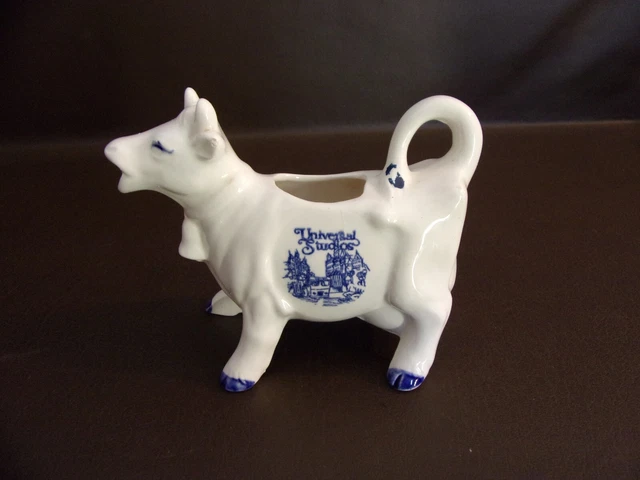 Vintage Universal Studios Ceramic Cow Creamer Souvenir (Imperfect)