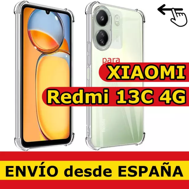 Funda Transparente Gel TPU Para XIAOMI REDMI 13C 4G Antigolpes Reforzada