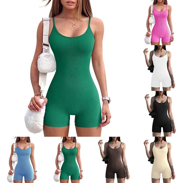 Combinaison de yoga chaude neuve pour femme légère stretch couleur unie combin