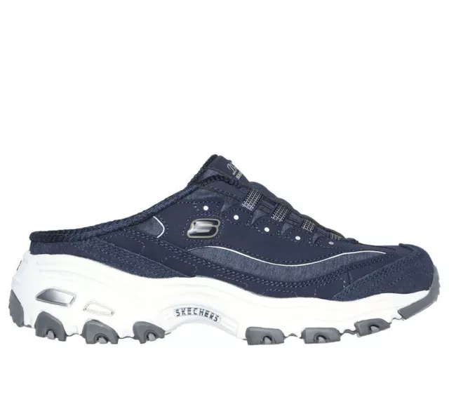 Women's Skechers D'Lites - Resilient Sporty Slip-on Fashion NAVY/WHITE Medium US