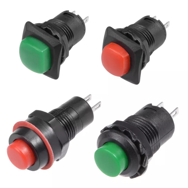 10mm/12mm Momentary 2Terminals Plastic Mini Push Button Switch 125V/220V 1.5A/2A