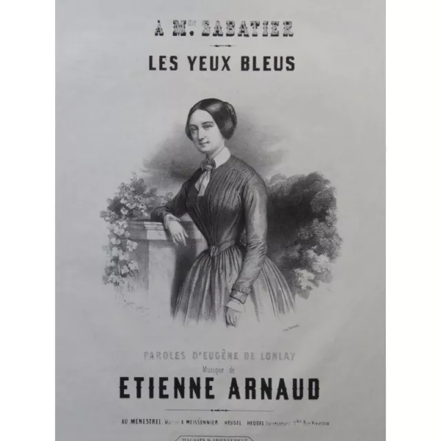 ARNAUD Étienne Les yeux bleus Chant Piano ca1840