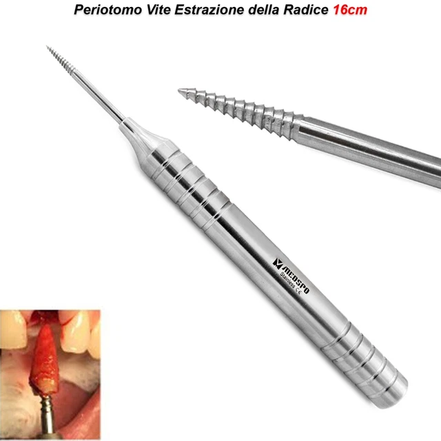 Medspo Periotomo Dentale In Titanio Flessibile – Strumento Chirurgico Per Estrazione Di Radici Dentali
