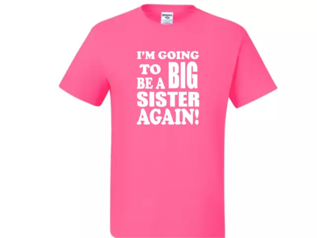 Big sister again! #2  MANY COLORS KIDS TEE 6 Months -18-20=XL Newest Style Hot!