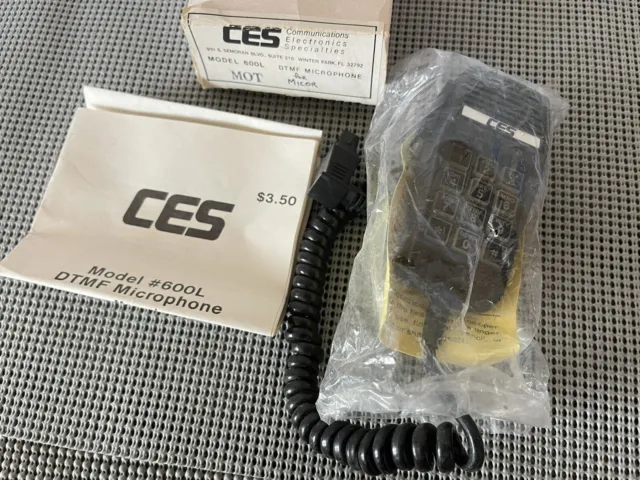 CES 600L DTMF MOT Version Microphone For Syntor, Micor  Mitrex Radios MX