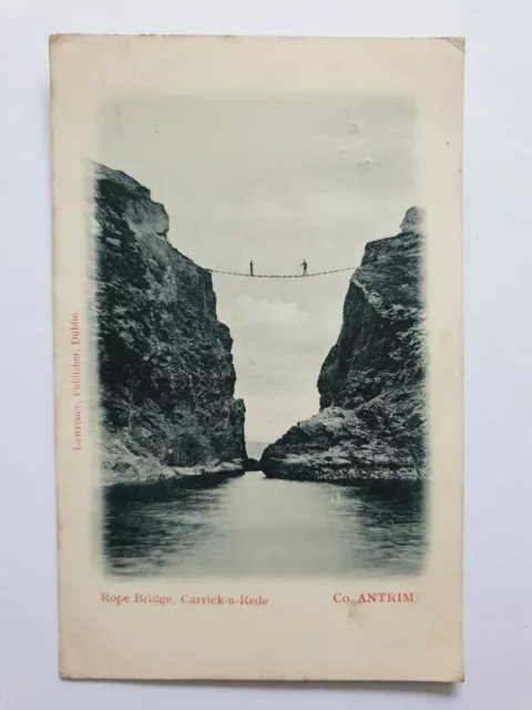 Rope Bridge, Carrick-a-Rede, County Antrim, Northern Ireland, Old Postcard