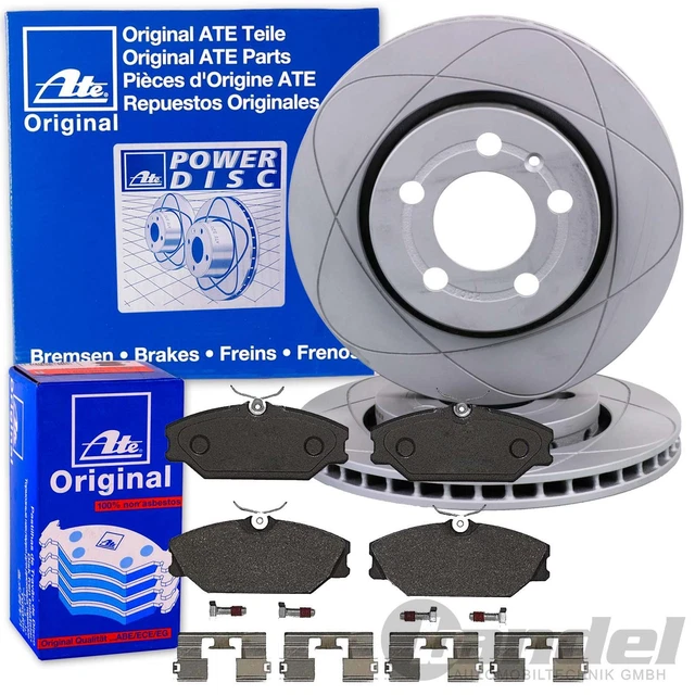 ATE PowerDisc DISCHI FRENO 280 mm + PASTIGLIE ANTERIORI per RENAULT MEGANE SCENIC CLIO