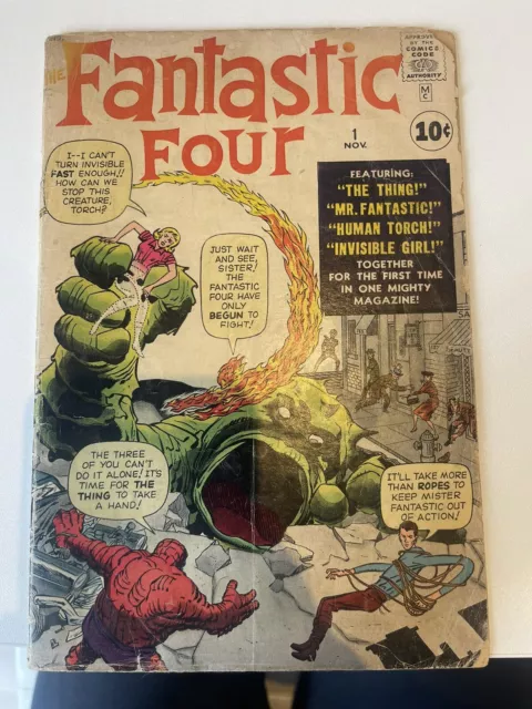 FANTASTIC FOUR #1 Raw. 2 - 2.5. Pages Cream To off White